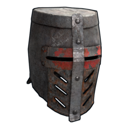 Knights armour helmet